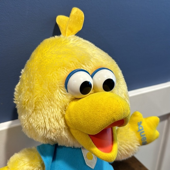 Vintage Playskool Sesame Street Baby Big Bird Plush 14.5" Crinkle Rattle Squeak - Picture 3 of 11